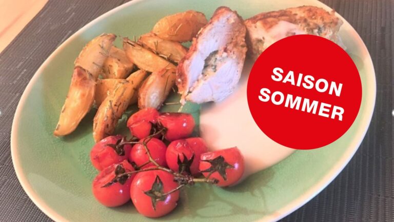 Sommerlich gefuellte Pouletbrust sommer